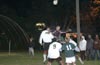 All going for the ball in front of the Bayberry goal but Winson Elegolda(#9) of Bateman gets and scores the goal