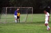 Referee Alex Ramierz(right) standing next to Carlos Cardenas of Bateman about to count out 10 yard for the penalty kick