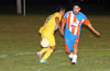 Ismael Penefiel(right) just faked out Luis Dominguez of FC Tuxpan