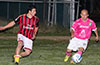 Juan Villancencio of Cuenca FC(left) watching the action of Ivan Espinoza of FC Tuxpan