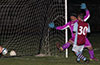Antonio Chavez(rear) of FC Tuxpan can not block the goal take by Andy Gonzalez of Maidstone(#30)