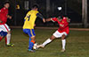 Roberto Meza of Sag Harbor(right) fighting for the ball with FC Tuxpan defender