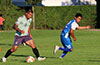 Jose Gutierrez of FC Tuxpan with the ball