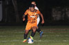 Jose Gutierrez(front) of FC Tuxpan just too fast for a FC Palora defender
