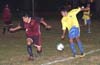 Romulo Tubatan of Par East(left) and Rodolfo Marin of Casual(yellow) going for the ball