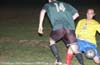 Rene Gutierrez of Maidstone(right) stealing the ball away from Dan Thorp of Bayberry(left)
