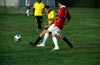 Romulo Tubatan of the Rottwierlers(rear) and Steven Orrego of Tortorella fighting for the ball