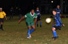 Dwight Amade of Espo(left) and Andy Gonzales of Maidstone going for the ball