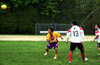 Daniel Chavez of Tuxpan(left) getting waiting for the ball as Deigo Marles and Roger Quiceno(right) of Maidstone