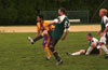 Adam Lancashire of Espo(#6) clearing the ball as this teammates look on