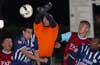 Don Nunez in shock(left) and Fabian Arias(second to right) seeing their keeper, Olger Araya, getting the ball before Artno and Dwight of Espo