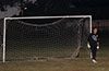 This is not the way to place a net on the goal, John Cobrera of Bateman standing next to it
