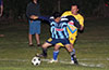 Jonathan Lizano of Bateman(left) protecting the ball from Luis Dominguez of FC Tuxpan