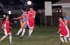 Marco Bautista of The Hideaway(left) and Cristian Duran of Tortorella Pools going for the ball
