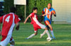 Rodolfo Marin of Tortorella Pools intercepting the pass to Cesar Galeas(right) of The Hideaway