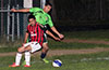 Cesar Bautista of Cuenca FC(left) and Gehider Garcia of Hampton FC fighting for the ball