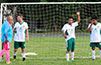 FC Tuxpan in front of their goal(l-r), Antonio, Casey, Alberto, Rigo