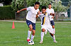 Eddy Juarez of FC Tuxpan(left) protecting the ball