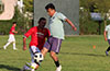 Roberto Meza of Sag Harbor(left) about to steal the ball from Alberto Carreto of FC Tuxpan