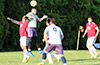 David Amaya of FC Tuxpan(right) and Pedro Cristobal of Sag Harbor going for the ball
