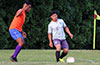 Faustion Meza of FC Tuxpan(right) trying to get by Donte Donigal of EH Soccer Fever