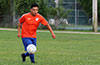 Gustavo Gutama of EH Soccer Fever on the attack