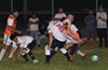 Action in front of the Sag Harbor United goal
