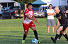 Danny Salazar of Maidstone(right) trying to steal the ball from Eddy Juarez of Southampton FC