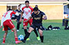 Southampton FC and Maidstone fighting for the ball