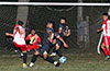 Taking a shot against Maidstone Market goal