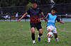 Diego Cosme(left) of Liga de Gulag and Melvin Pedro of Napoli fighting for the ball