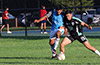 Alberto Nieto of Maidstone Market(right) pushing the Napoli defender from the ball