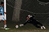 A shot taken by Jorge Naula of Liga de Gulag that outstretch hands of Yeiner Garcia could not reach