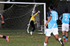 Maicol Parra of Maidstone Market(#22, left) shot that went over the head of Yeiner Garcia of Napoli