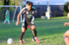 John Romero of Maidstone Market holding off a FC Tuxpan player