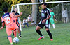 Faustino Meza(#10) of FC Tuxpan taking on the Maidstone Market defense