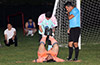 A leg cramp for a FC Tuxpan defender