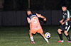 Maicol Parra of Maidstone Market(right) trying to get by Ronaldo Guzman of FC Tuxpan