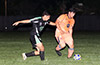 Brandon Ospina of Maidstone Market(left) trying to get the ball from Adofro Perdomo of FC Tuxpan