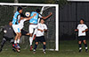 Action in front of the Suchos United goal, Napoli(blue)