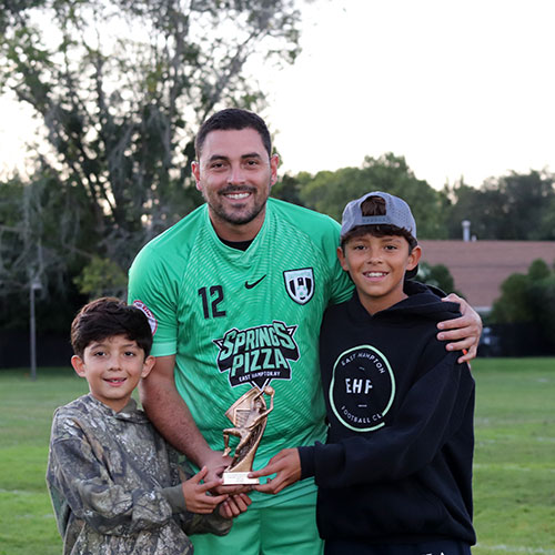 Alex Mesa and his kids